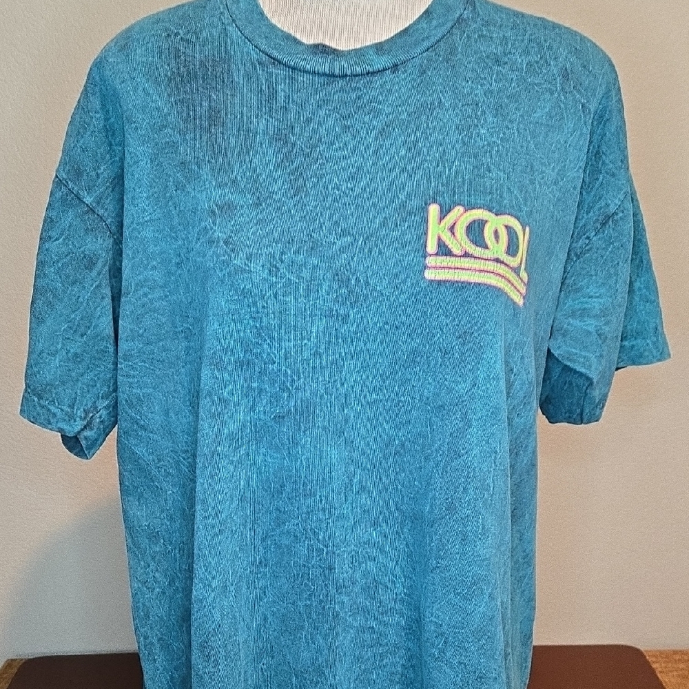 Vintage 90'S KOOLS Cigarettes Marble Tie Dye Single Stitch Short Sleeve Tee